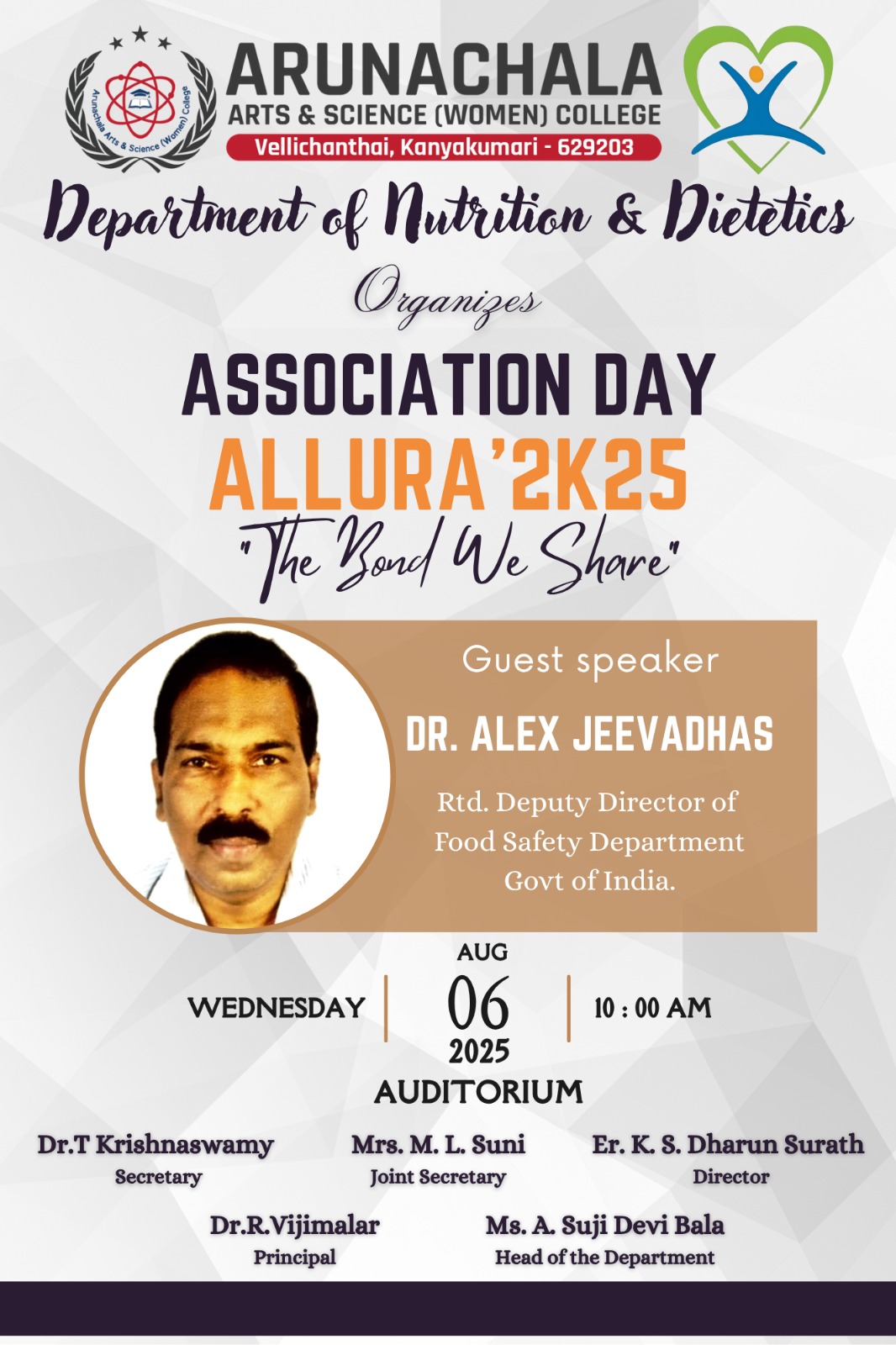 Nutrition & Dietetics Department Association Day - ALLURA '2k25